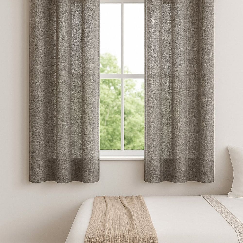 Cortina Tecido com Forro 270cm X 170cm Sutille Trend Cinza