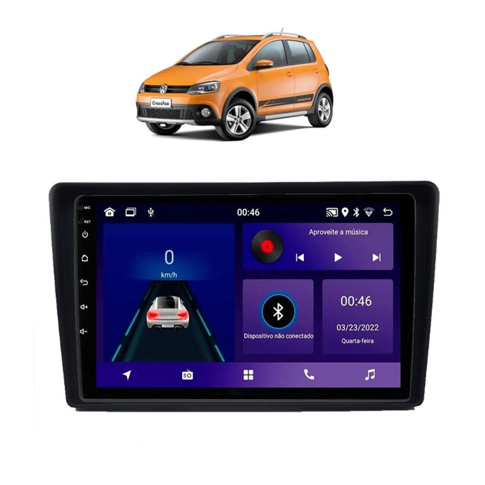 Kit Multimídia Fox SpaceFox 2010 / 2013 9 Pol Android Carplay Gps 2/32GB - 915BR ROADSTAR