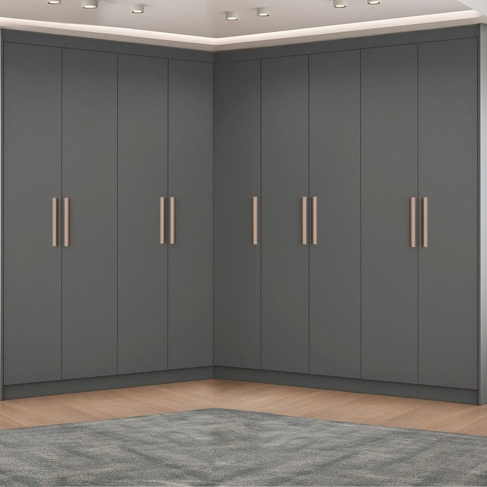 Guarda-roupa Modulação 9 Portas Canto Paris Onix