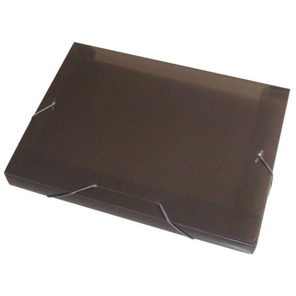 Pasta Aba Elastica Plastica Oficio 30Mm Fume