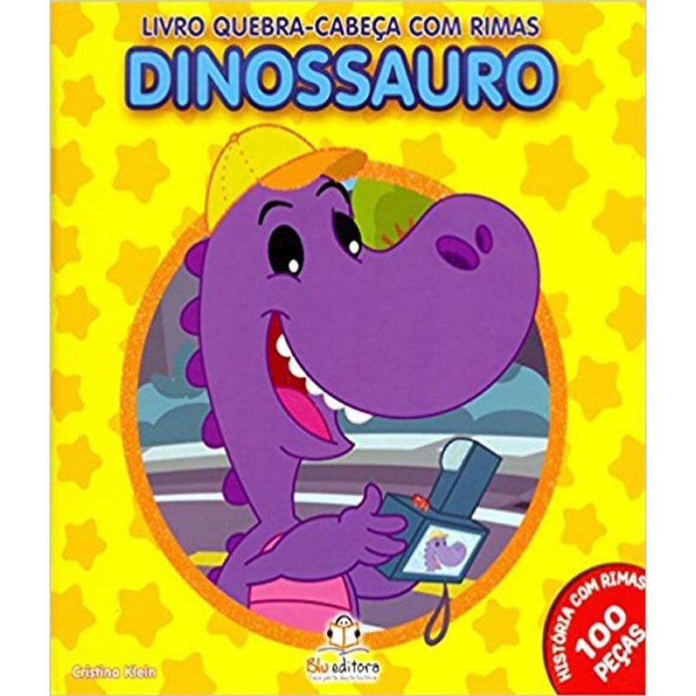 Livro Dinossauro - Livro Quebra-Cabeca Medio