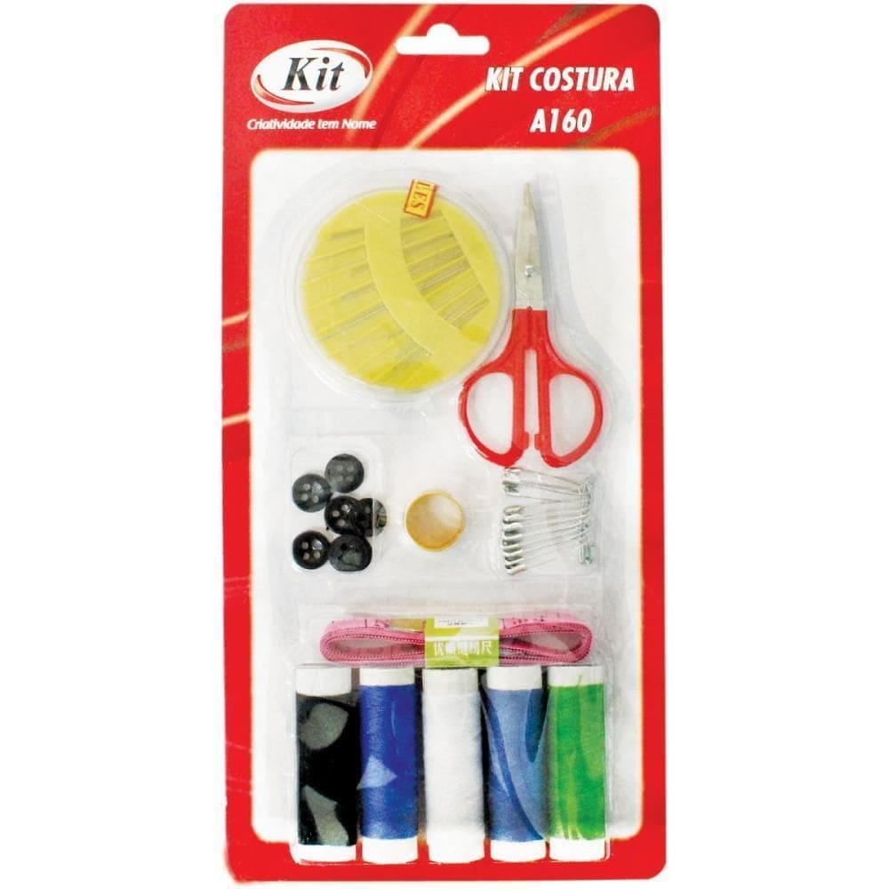 Kit Costura A160 Com 12 Unidades Blister Com 12