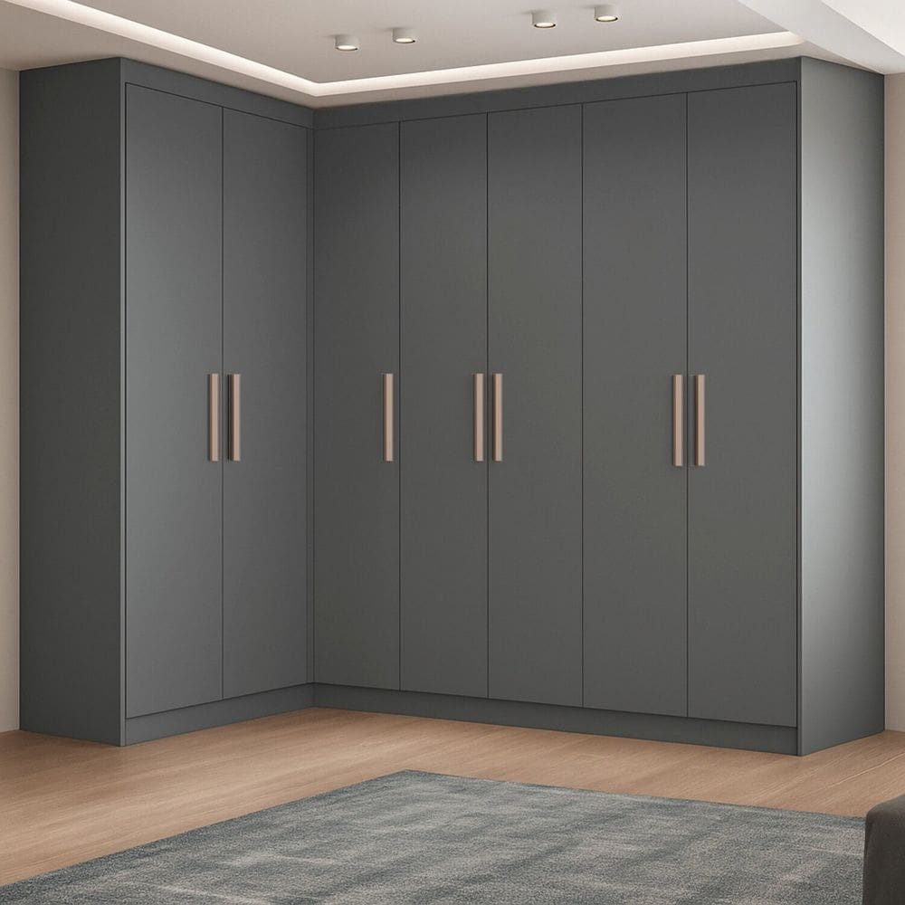 Guarda-roupa Modulação 7 Portas Canto Paris Onix