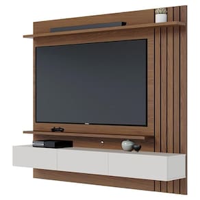 Painel Suspenso TV 70" 180 Cm Juriti Colibri Amendoa Matte