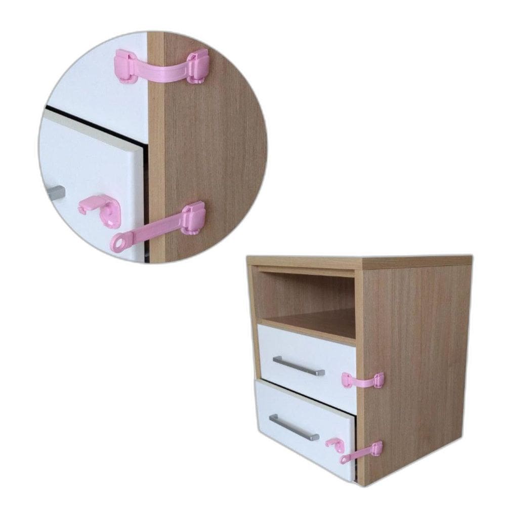 Trava Flexível Para Gavetas Rosa