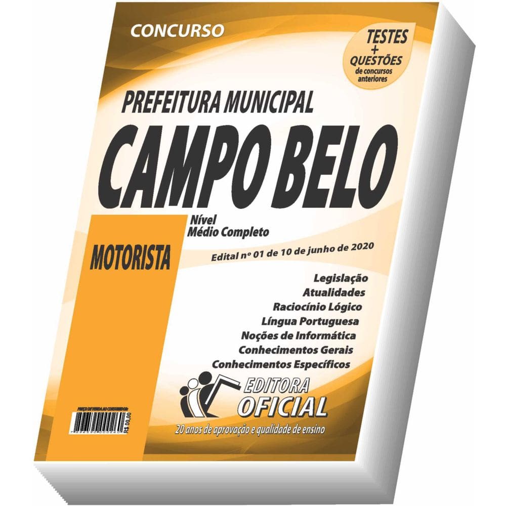 Apostila Prefeitura De Campo Belo - Motorista