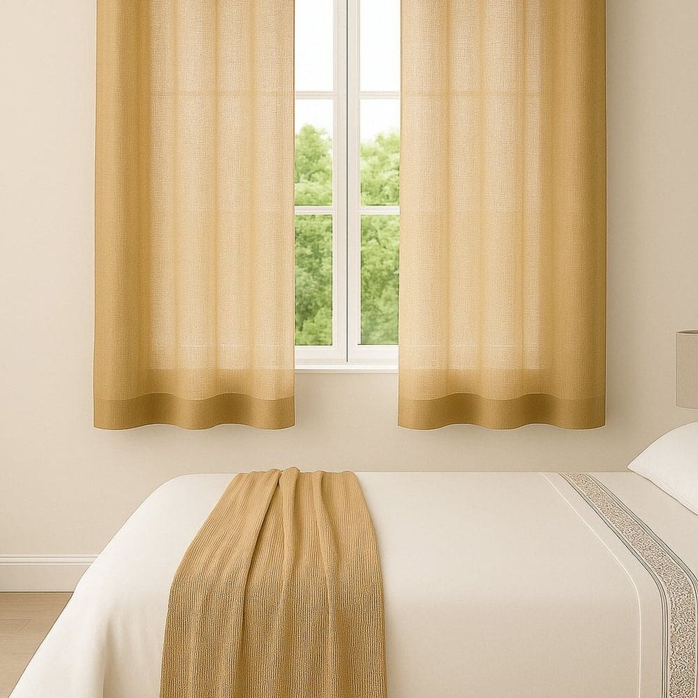 Cortina Voil com Forro 270cm X 170cm Sutille Basic Castor