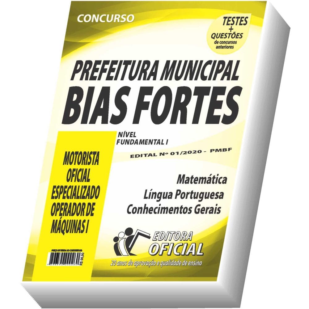 Apostila Prefeitura De Bias Fortes - Fundamental Incompleto