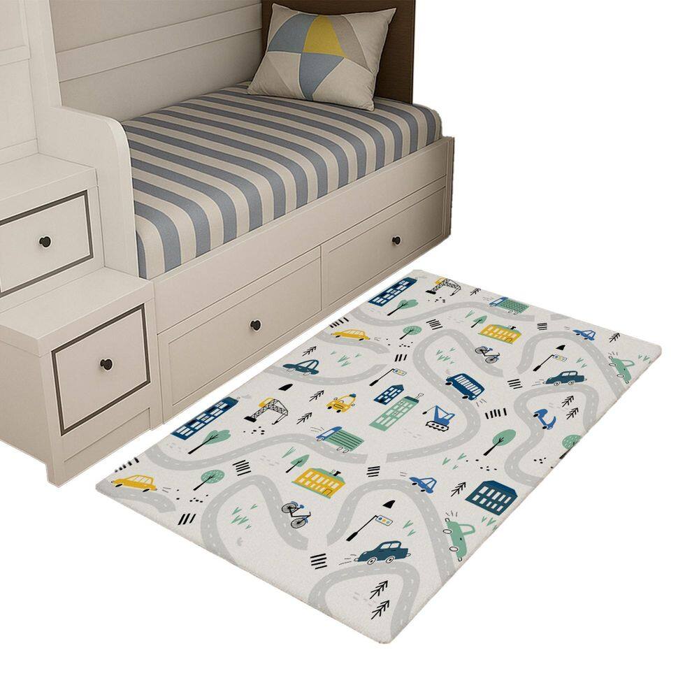 Tapete Infantil Estampado 1,00 X65 Decorativo Antiderrapante