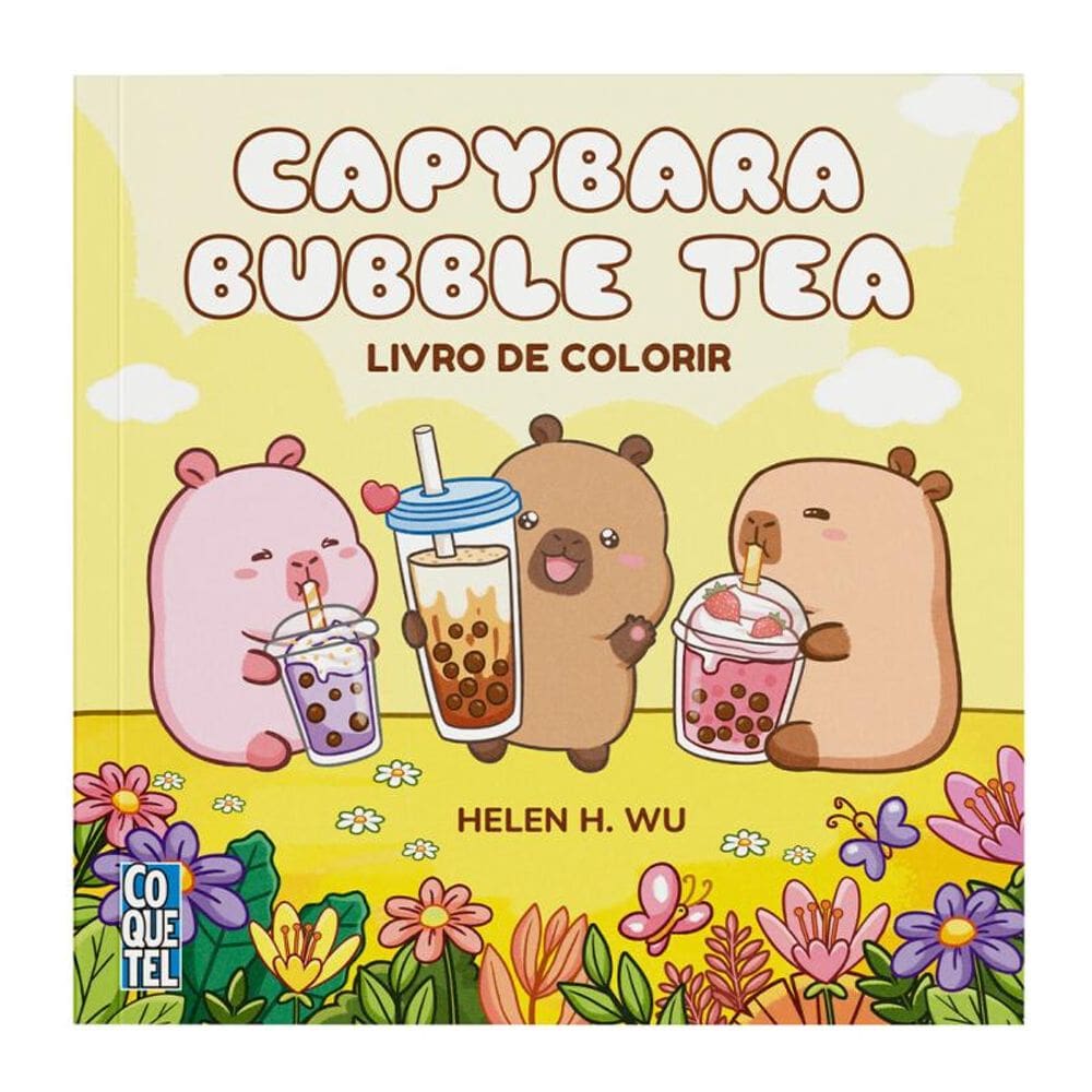 Capybara Bubble Tea: Livro de colorir