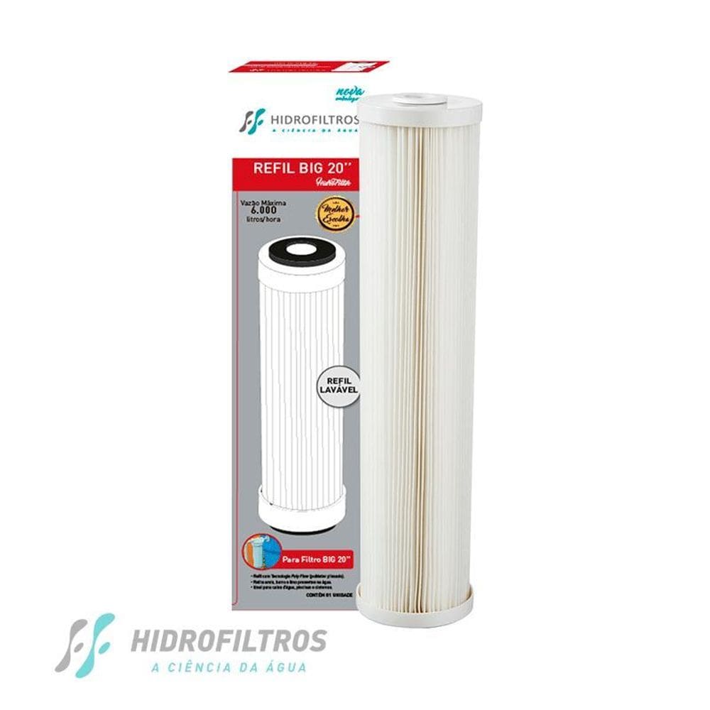Kit 06 Un Refil Hidrofiltros Para Filtro Big 20 919-0003