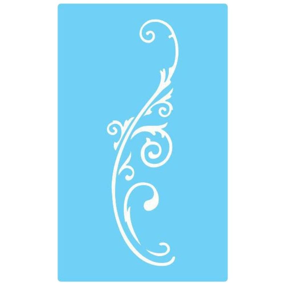 Stencil De Parede Tamako Arabesco - 55 X 90Cm - Ref 349