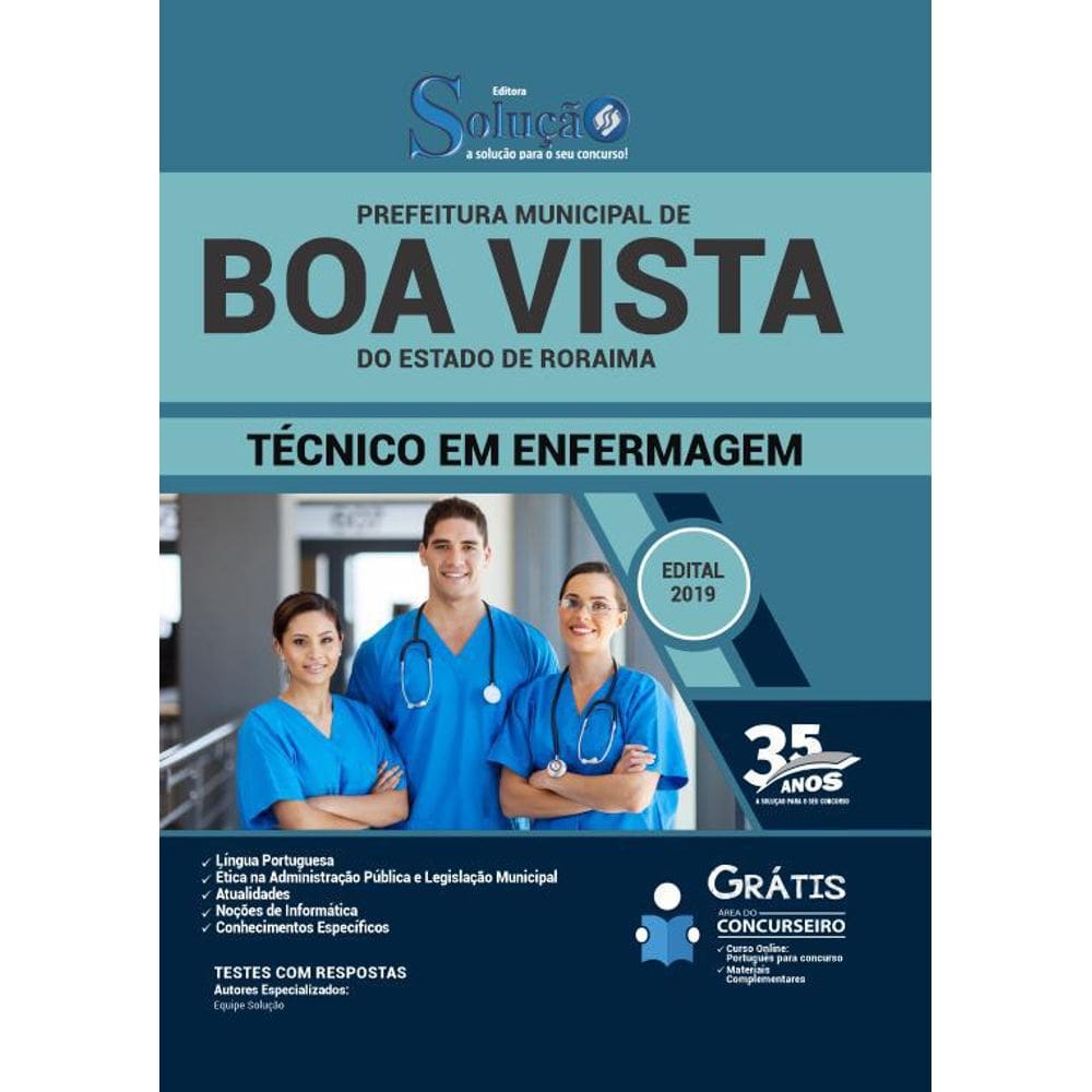 Apostila Prefeitura Boa Vista Rr - Técnico Em Enfermagem