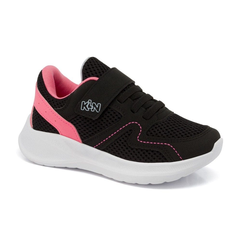 Tênis Infantil Menina Klin Freedom Kids Preto Pink