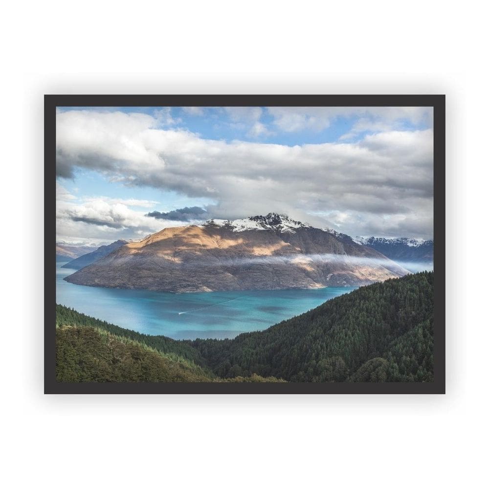 Quadro Decorativo Paisagens Variadas Moldura Preta Mod 26