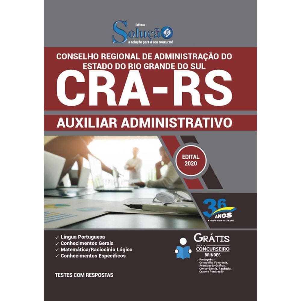 Apostila Concurso Cra Rs - Auxiliar Administrativo