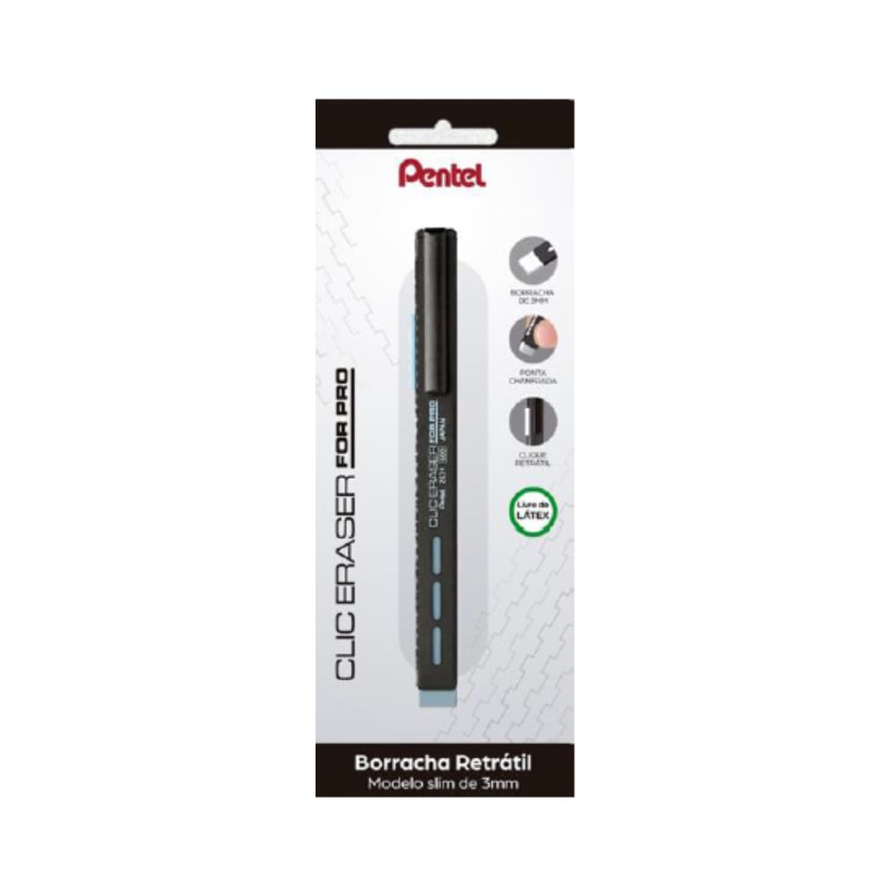 Borracha Linha Premium Pentel - Clic Eraser For Pro