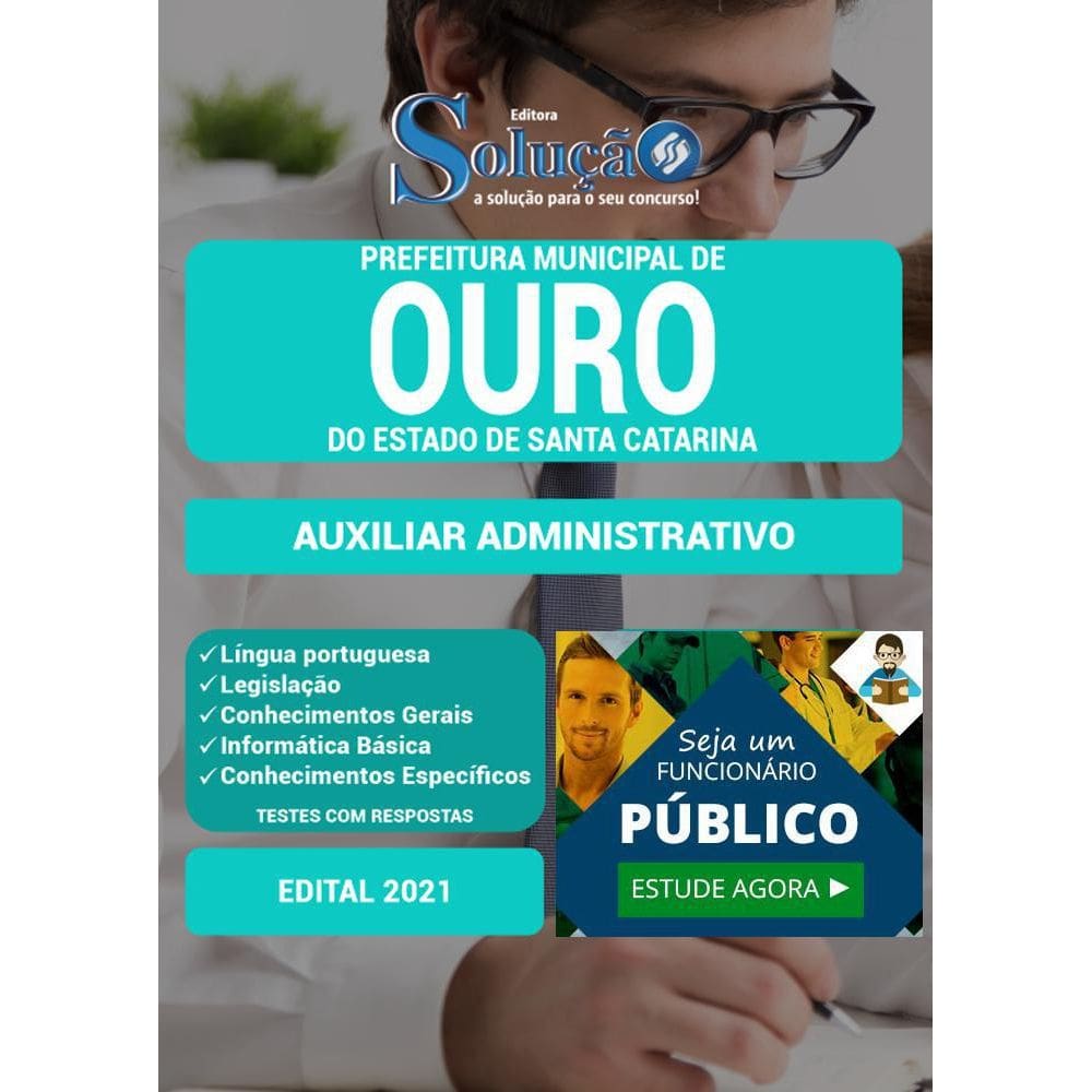Apostila Prefeitura De Ouro Sc - Auxiliar Administrativo