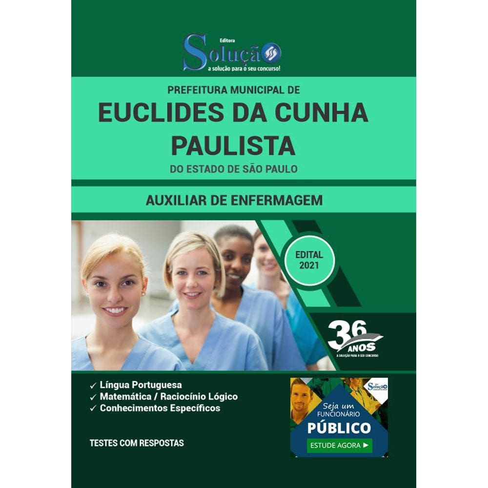 Apostila Euclides Da Cunha Paulista - Auxiliar De Enfermagem