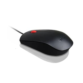 Mouse Lenovo MOUSE00 USB com Fio, Optico, 1000 DPI, Ambidestro – Preto