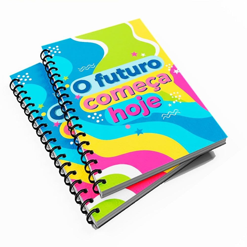 Caderno Pequeno 1/4 96 fls Mot. O Futuro Começa Hoje