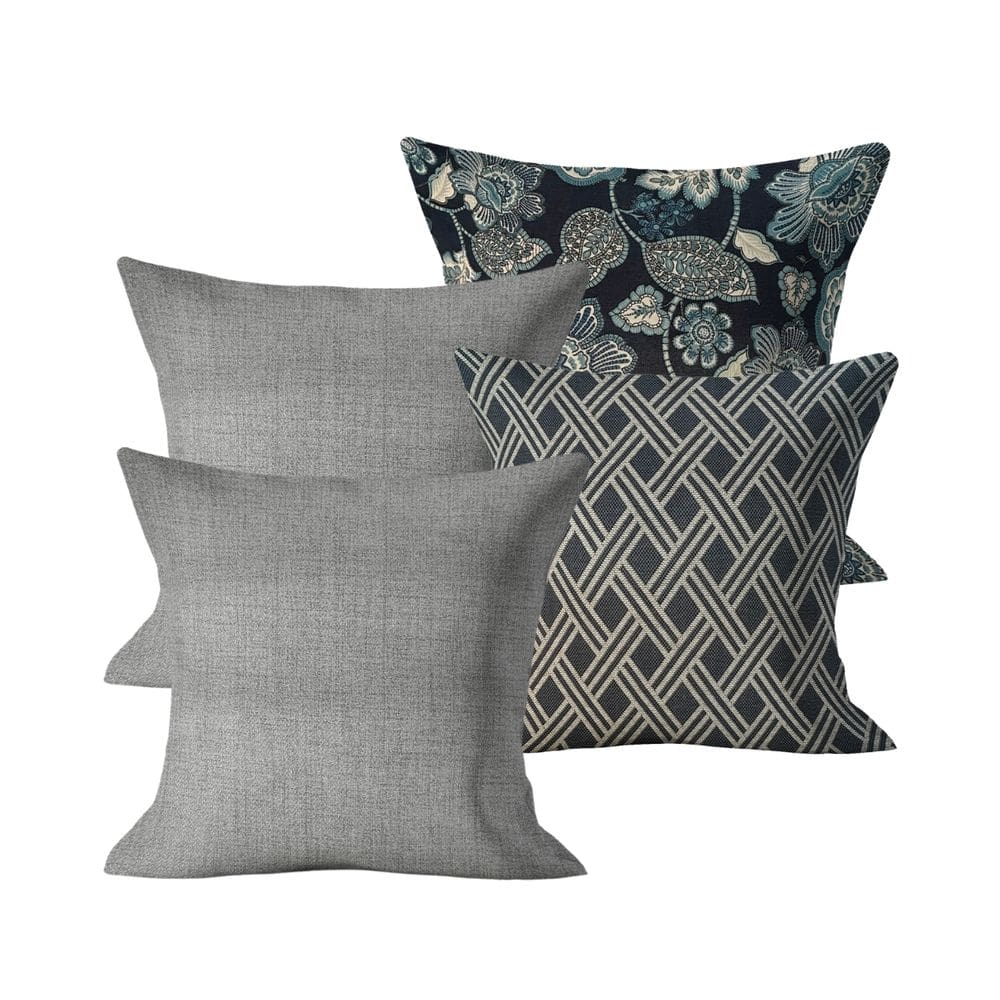 Kit 4 Capas de Almofada Decorativa 45x45cm Sofá Cama Kit 04