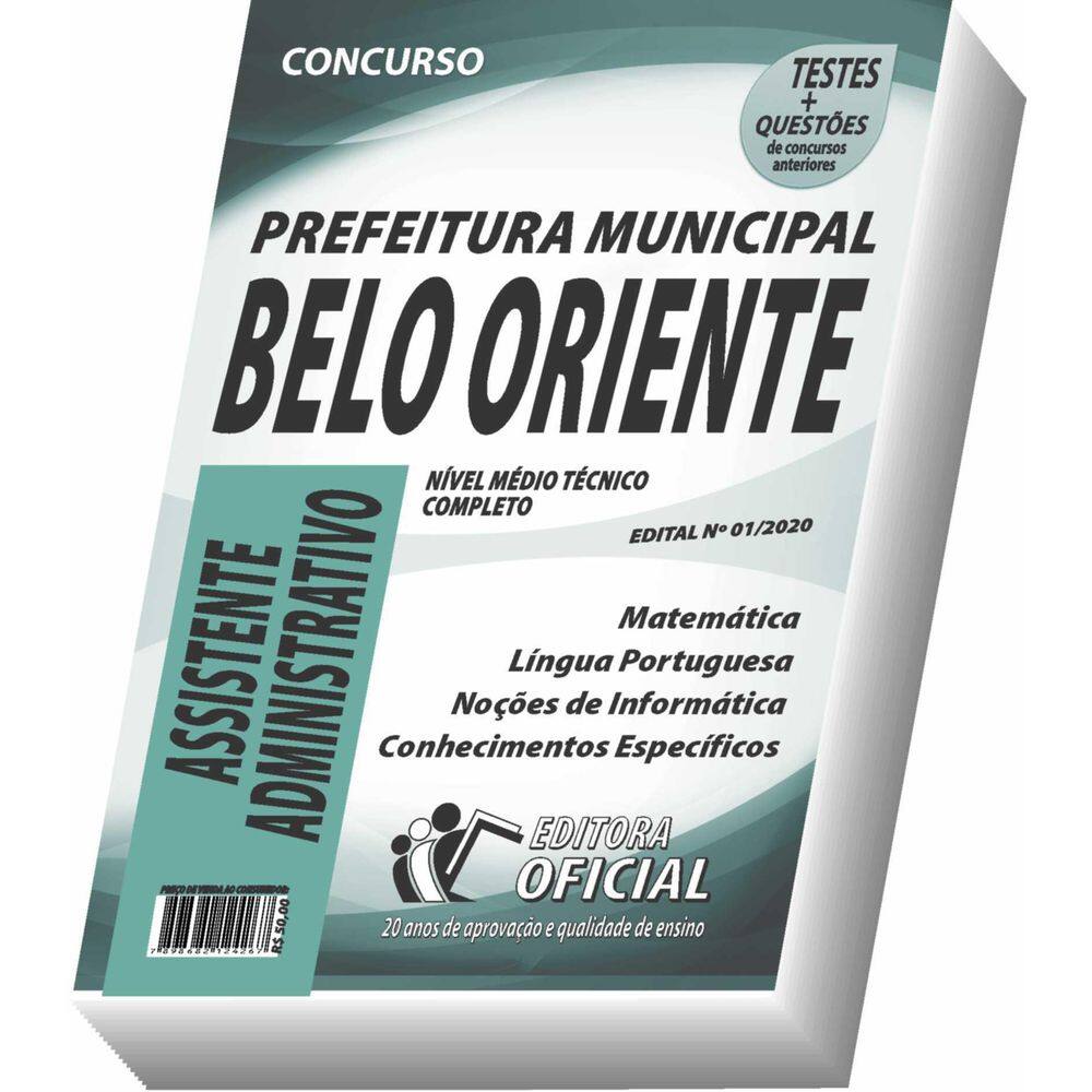 Apostila Belo Oriente - Assistente Administrativo