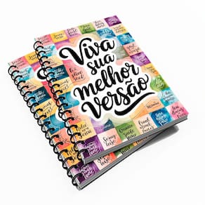 Caderno Pequeno 1/4 96 fls Mot. Viva Sua Melhor Versão