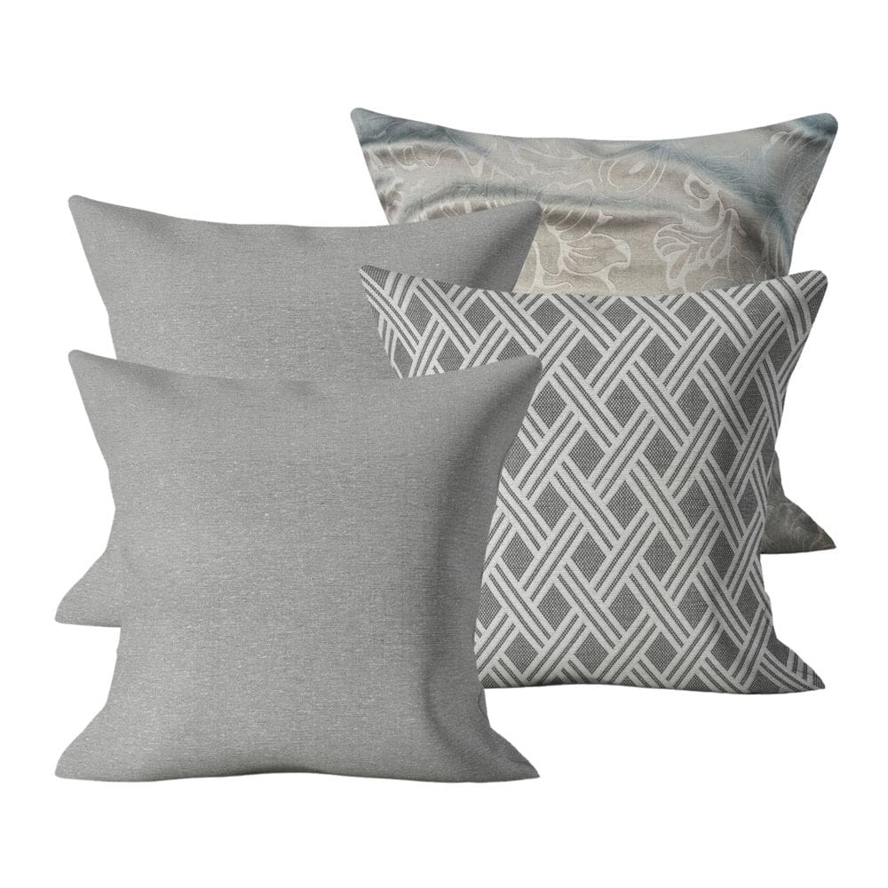 Kit 4 Capas de Almofada Decorativa 45x45cm Sofá Cama Kit 05
