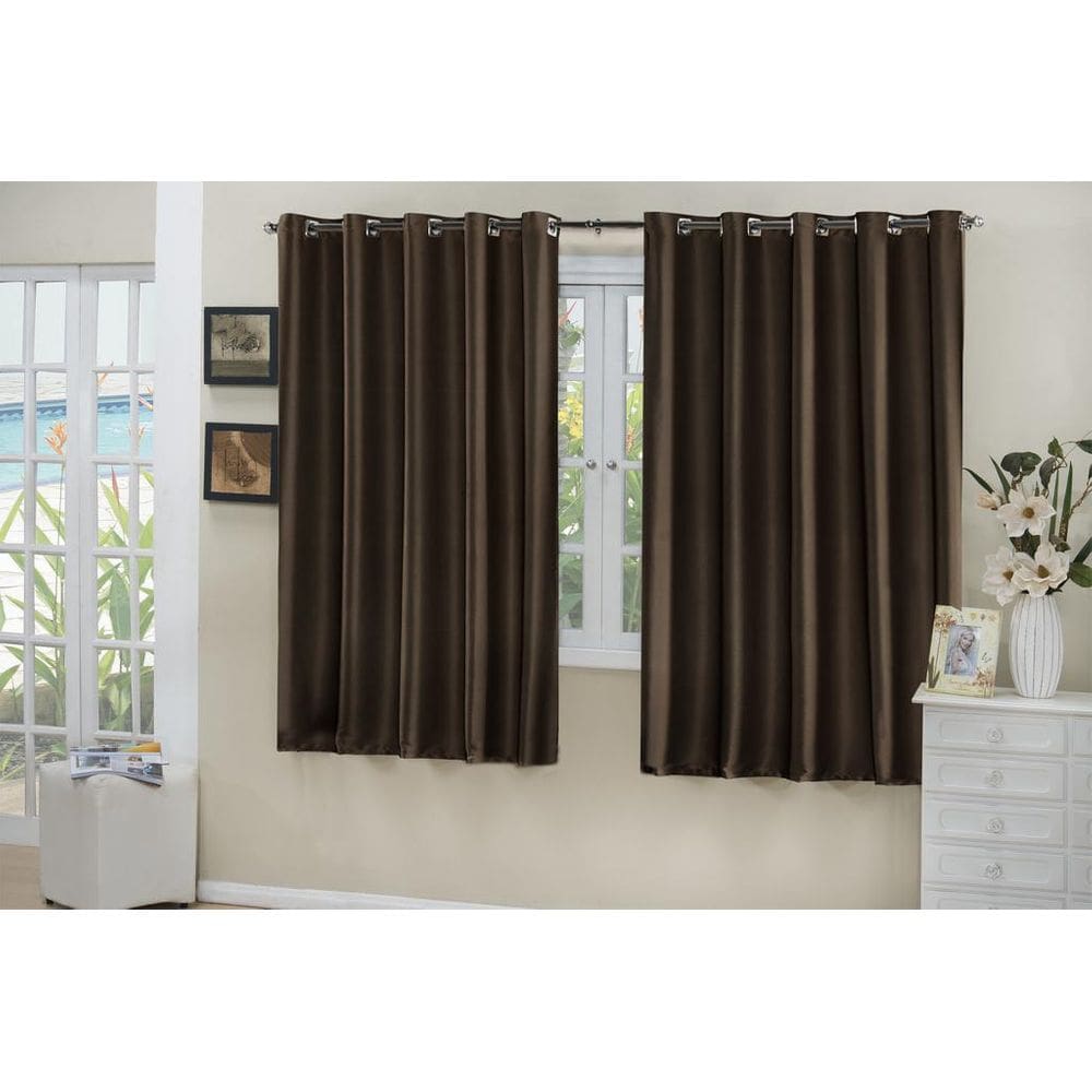 Cortina Blackout De Tecido 2,80 X 1,70M 100% Blecaute Tabaco