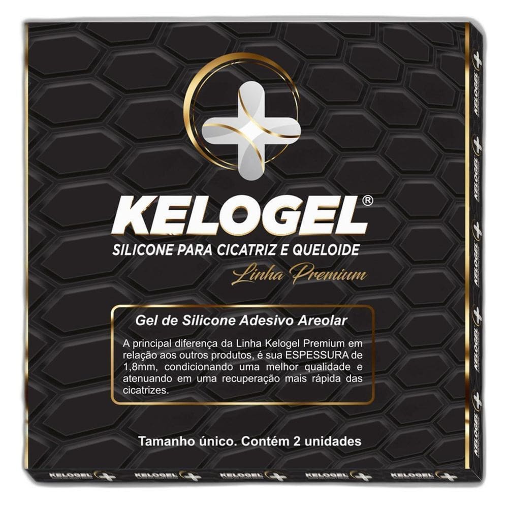 Placa De Silicone Areolar 8Cmx8Cm Esp.1.8Mm Premium Kelogel
