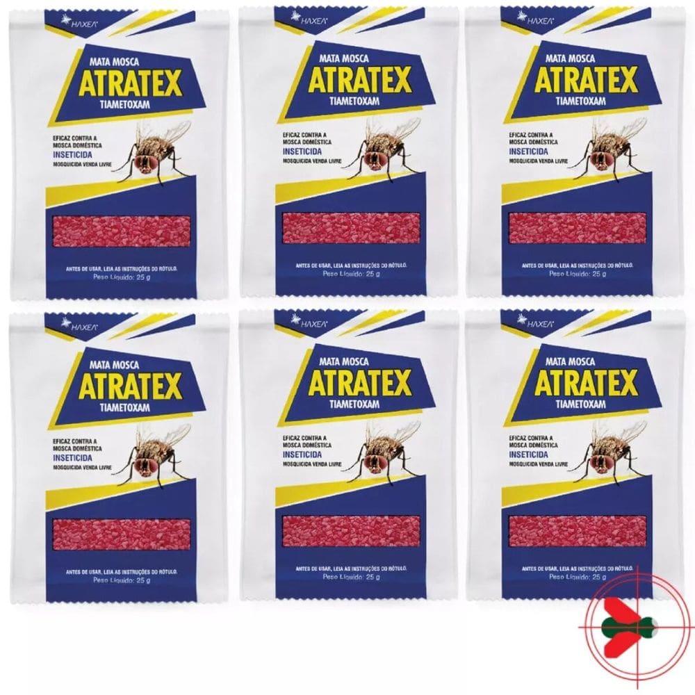 6 Atratex T Isca Com Atrativo Sexual Para Moscas Sachê 25g