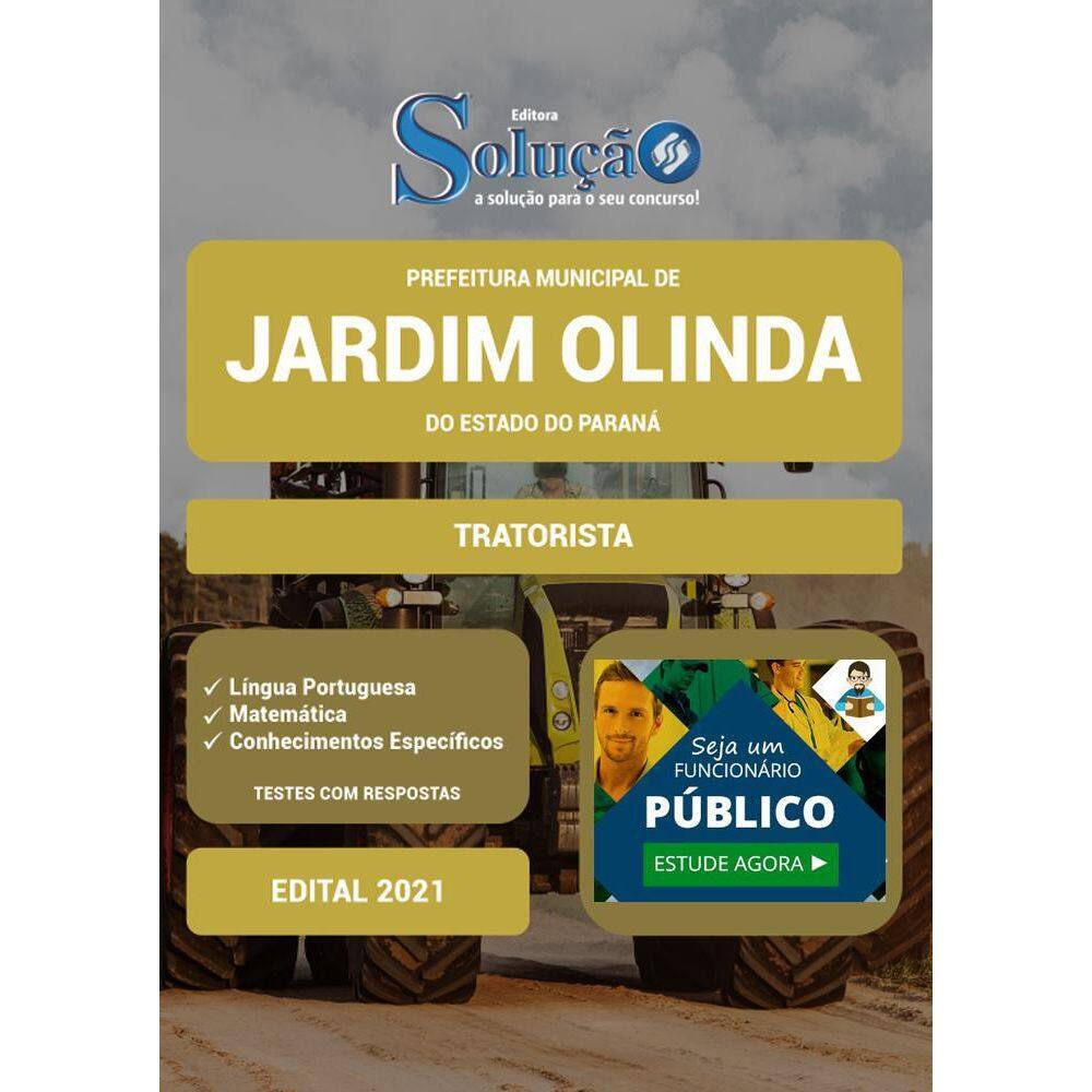 Apostila Prefeitura Jardim Olinda Pr - Tratorista