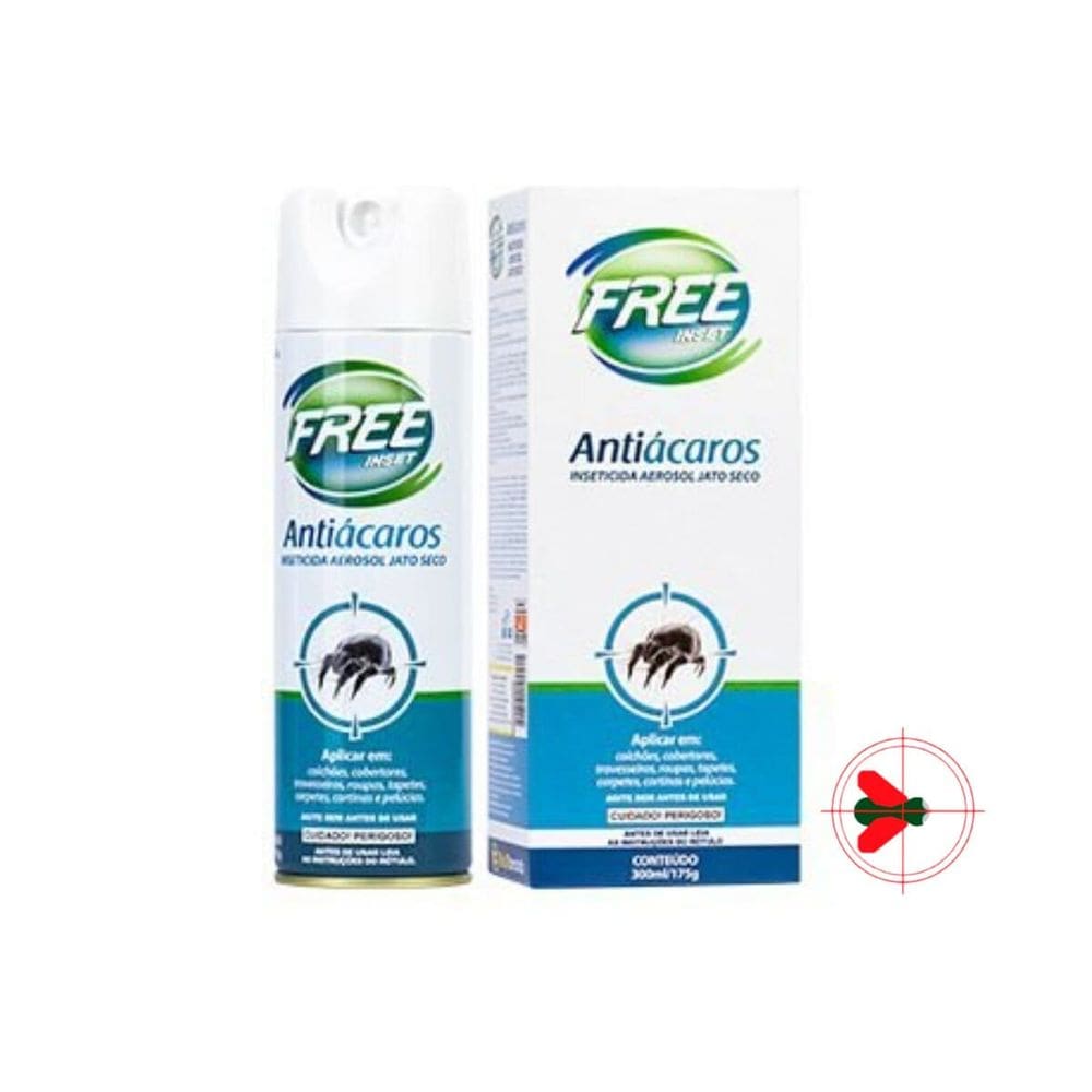 FREE INSET Pack com 3 Anti-Ácaros - Lata 300 Ml