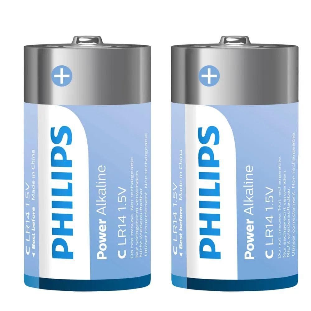 Bateria Alcalina Média C 2 Unidades - Philips