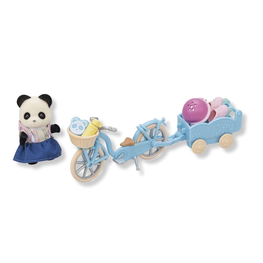 Conjunto Bicicleta E Patins Menina Panda Sylvanian Families - Epoch Magia