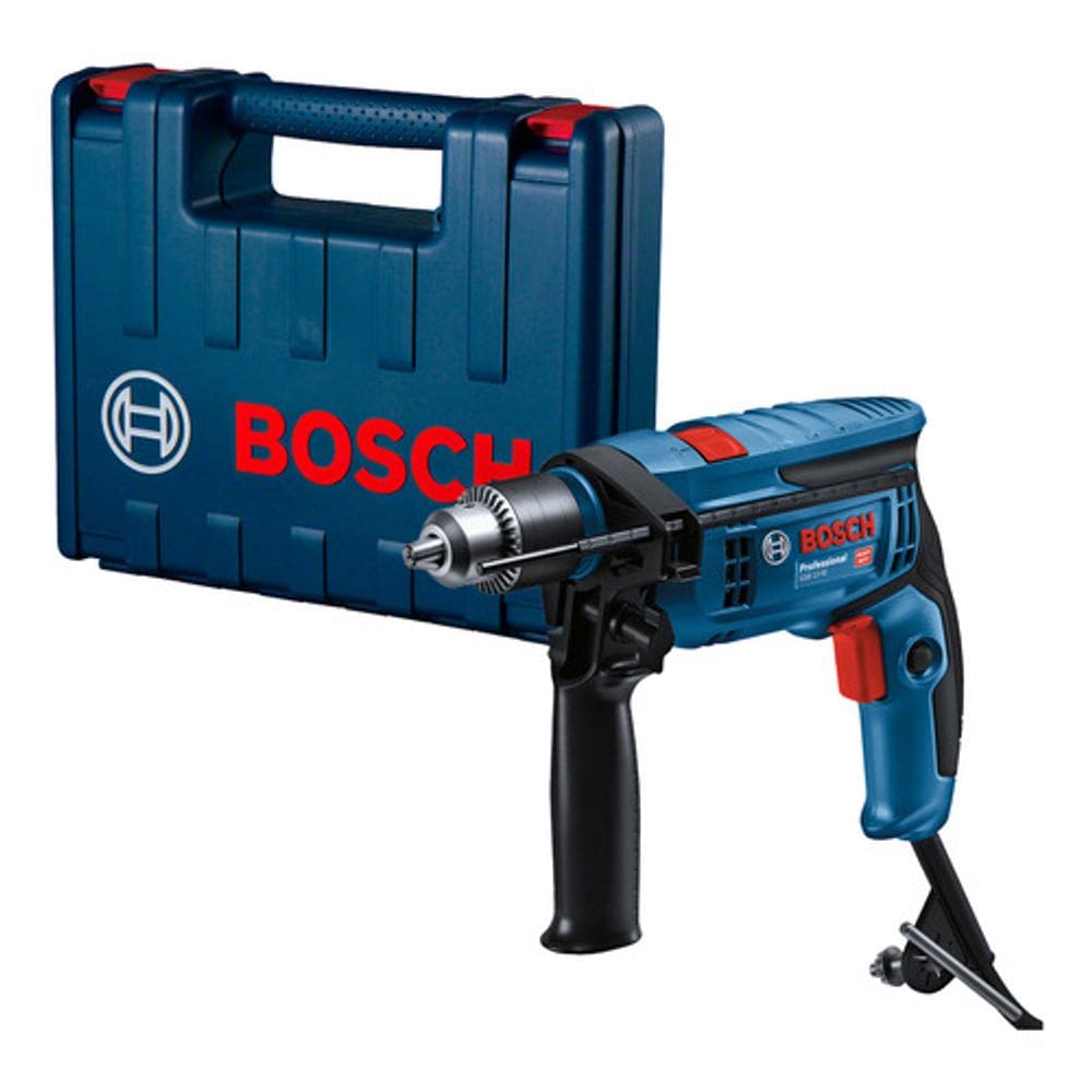 Kit Furadeira Impacto 750w 127v Bosch Gsb 13 Re Com Maleta