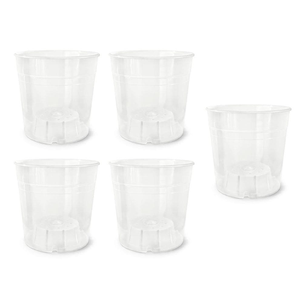 Kit Com 100 Potes Para Orquídea Transparente N. 12 Nutriplan