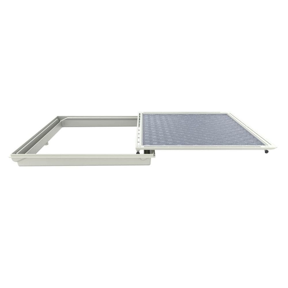 Tampa Casa Máquina Piscina Com Rebaixo Gaveta Branco 85x85cm