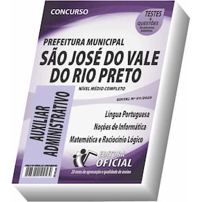 Apostila São José Do Vale Do Rio Preto - Aux. Administrativo