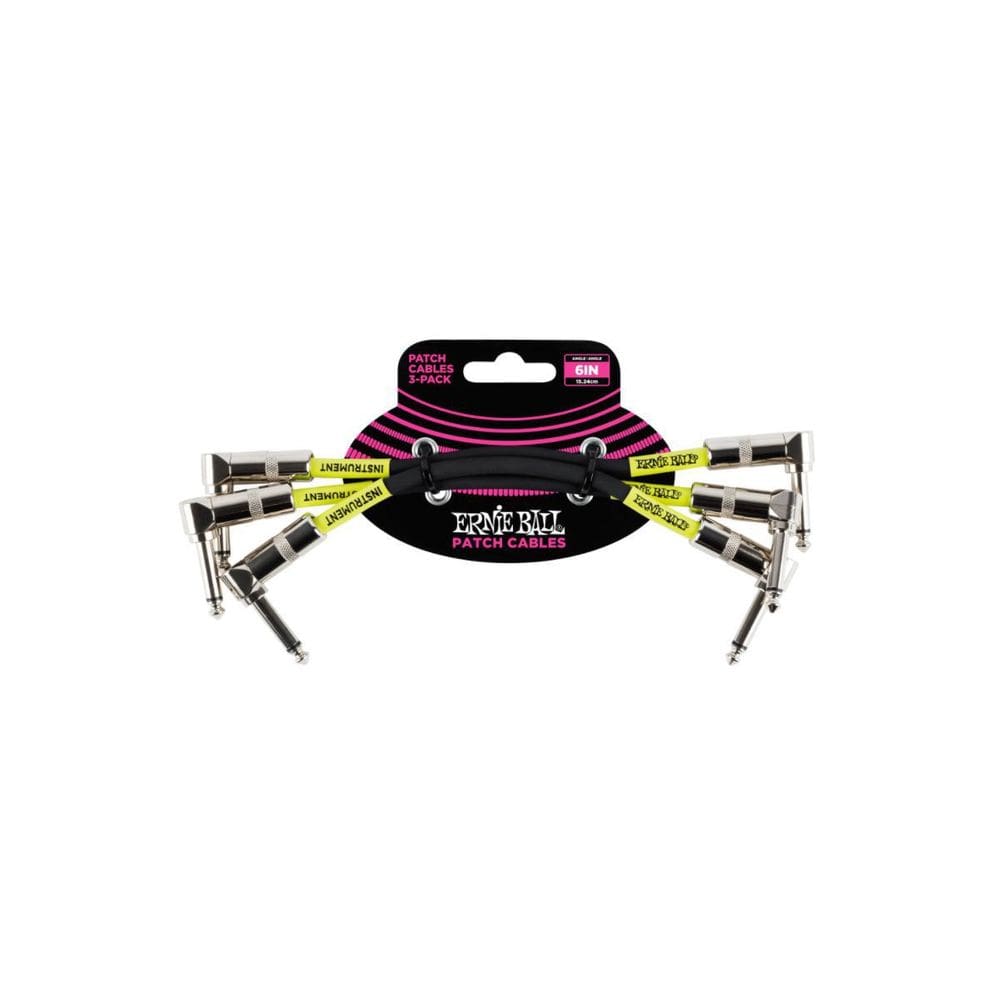 Cabo Pedal/Pedal 6 15,24 Cm Plug L/L 3un Preto P06050