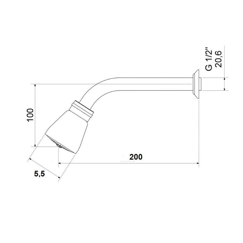 Ducha Luxo Black 1998 Jed