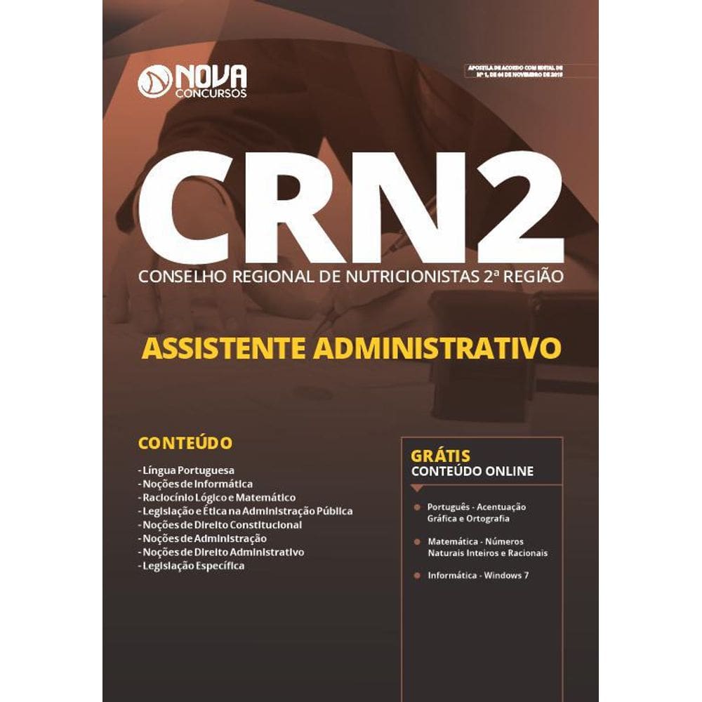 Apostila Concurso Crn Rs - Auxiliar Administrativo
