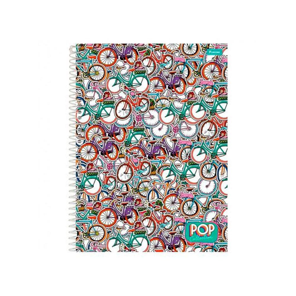 Caderno Espiral 15X1 Capa Dura Pop Collection 300 Folhas 2Un