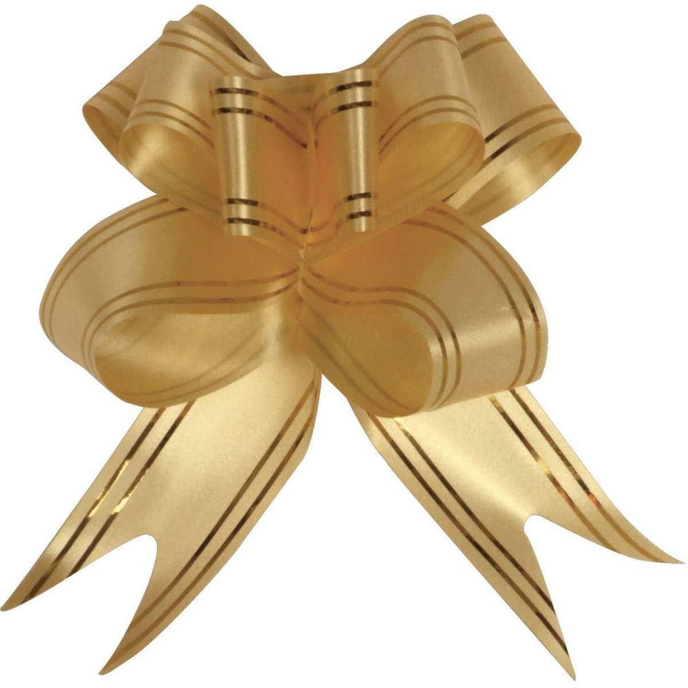 Laco Pronto 18Mmx34Cm Dourado Com Fio Dourado