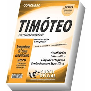 Apostila Timóteo - Acompanhante De Criança Com Deficiência