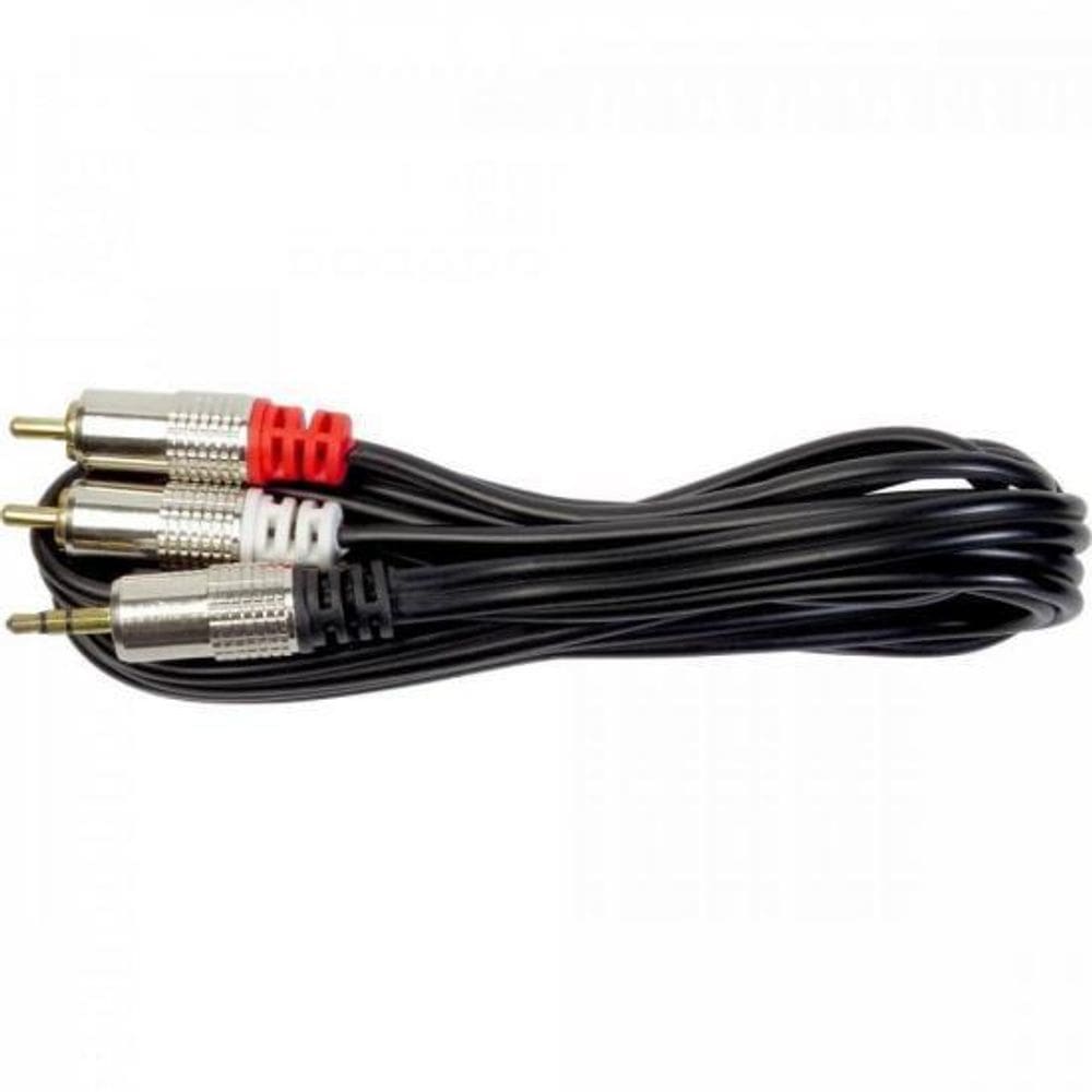 Cabo P2 Stereo Para 2Rca Metal 3M Cbrc0028 Storm
