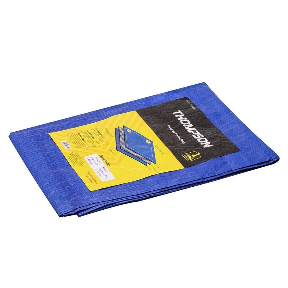 Lona Plástica Thompson Azul com Ilhos - 3mx3m