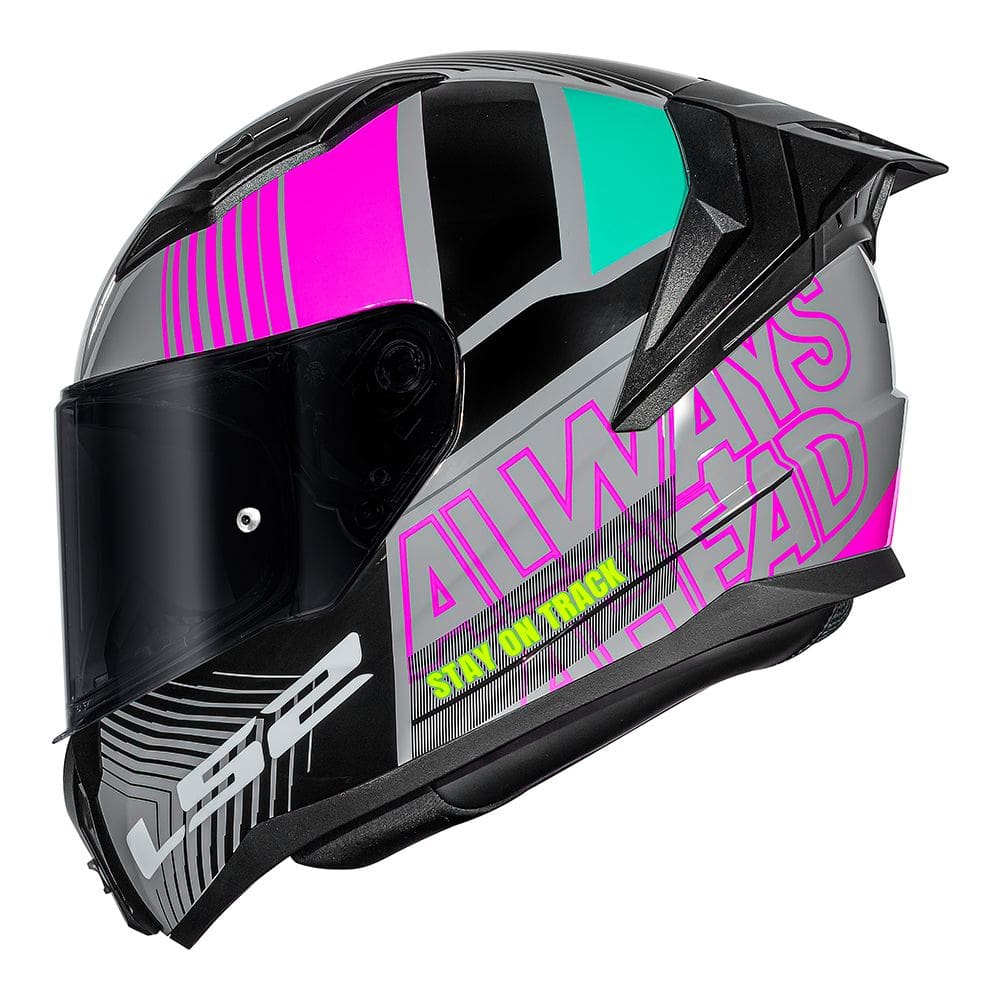 Capacete LS2 FF810 Vigo Shift Light Cinza e Rosa