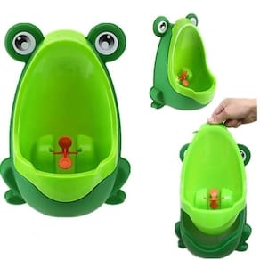 Pinico Infantil Sapinho Com Ventosa Mictorio De Parede Portatil Xixi Desfralde Troninho Bebe Baby Meninos Verde